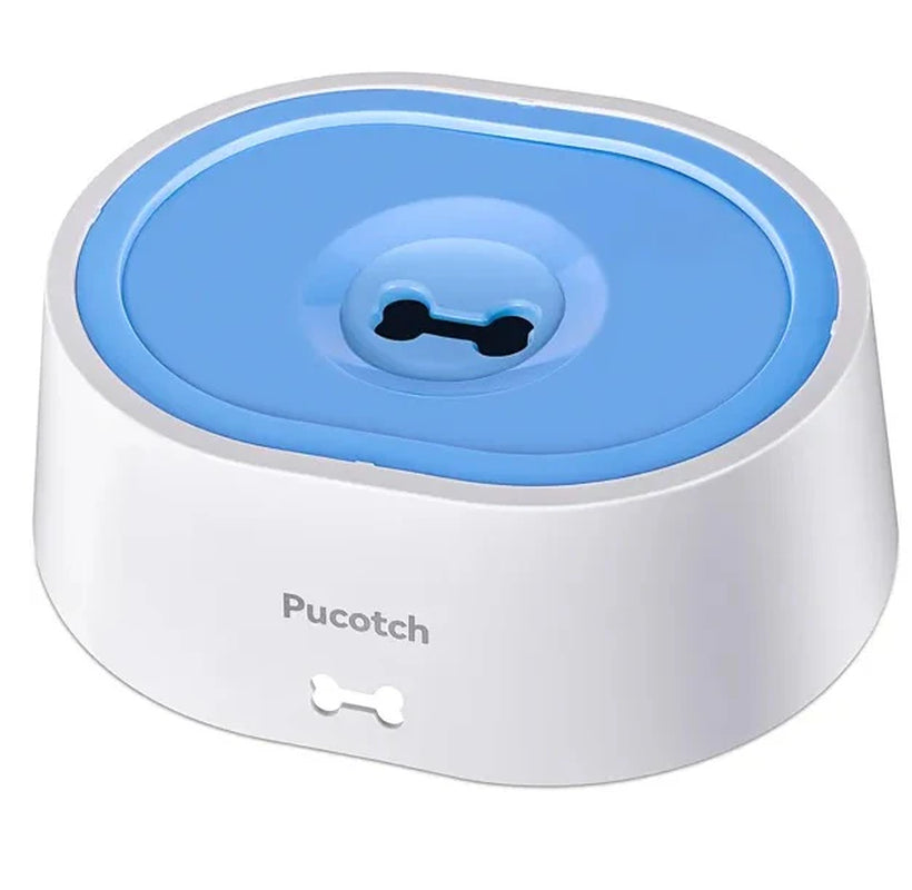 Anti-Overflow Slow Water Feeding Dog Water Bowl