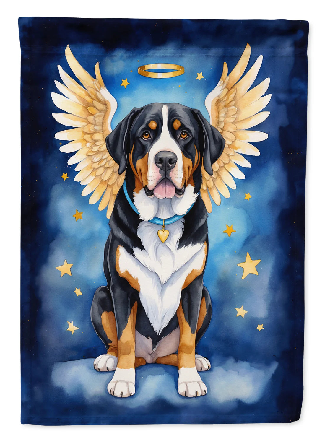 Greater Swiss Mountain Dog My Angel House Flag