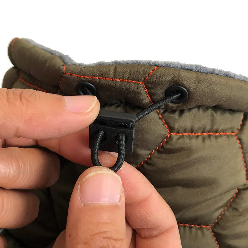 Dog Winter Coat Dog Cold Weather Coats Windproof Reflective Turtleneck Dog Vest with Harness Thick Fleece Lining Dog Jacket